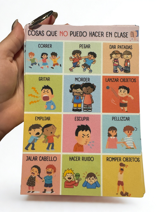 Llavero Educativo – Normas en el Salón de Clases